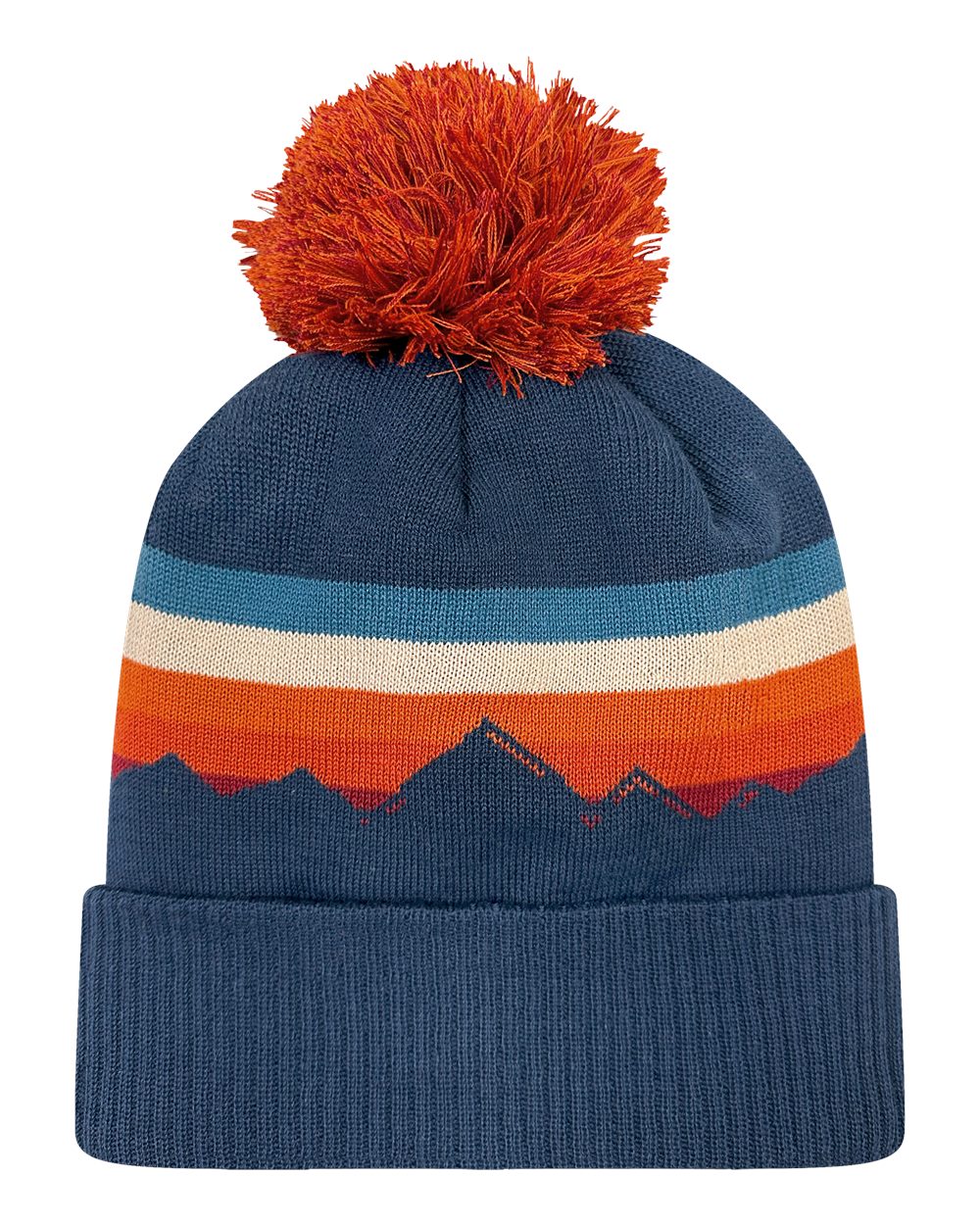 LOCALE Grand Recycled Beanie. GRNDSR - Alpenglow/ Navy