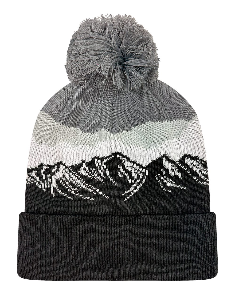LOCALE Grand Recycled Beanie. GRNDSR - Misty Peaks/ Black