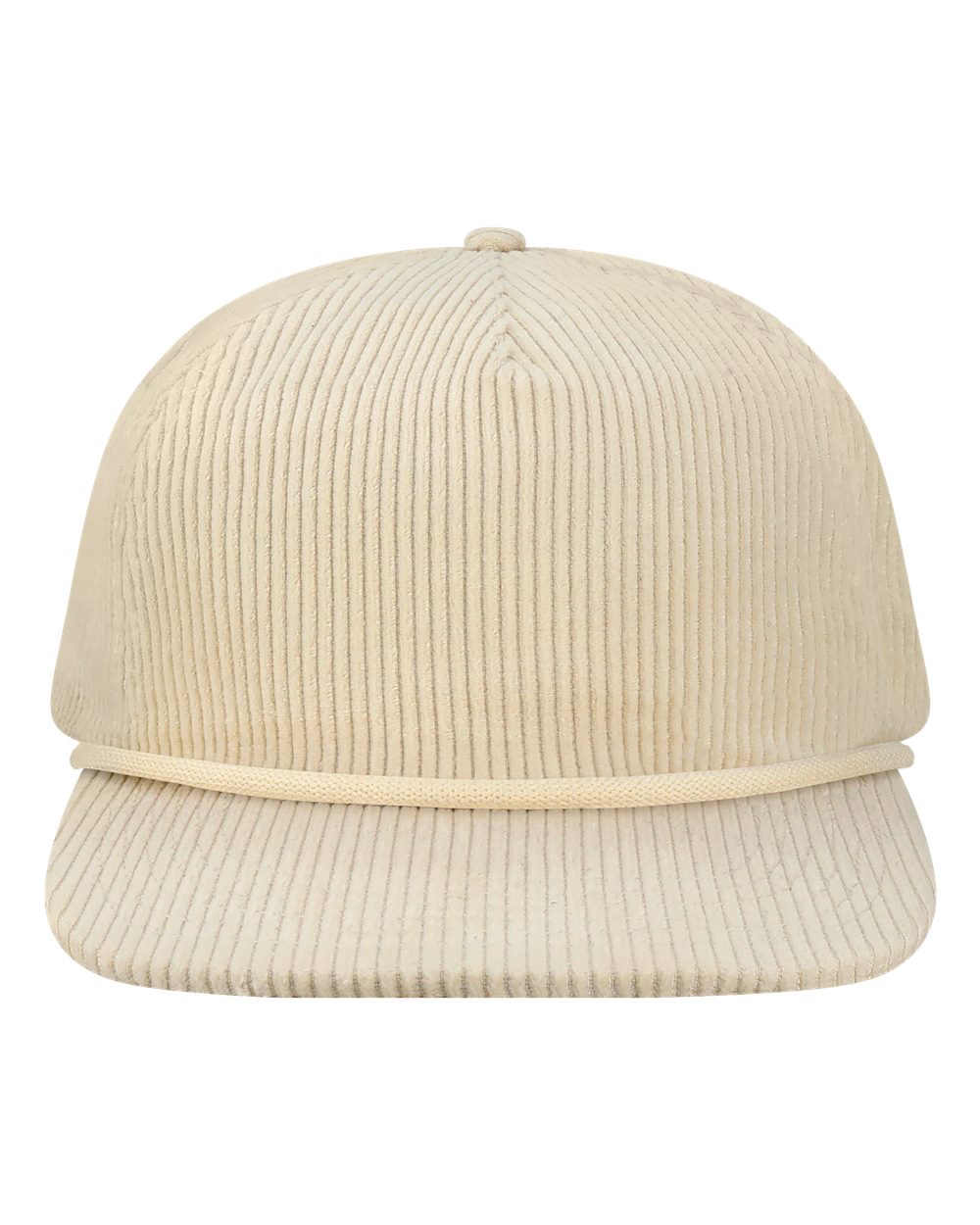 LOCALE Five-Panel Rope Cap. WILSON - Ivory Corduroy
