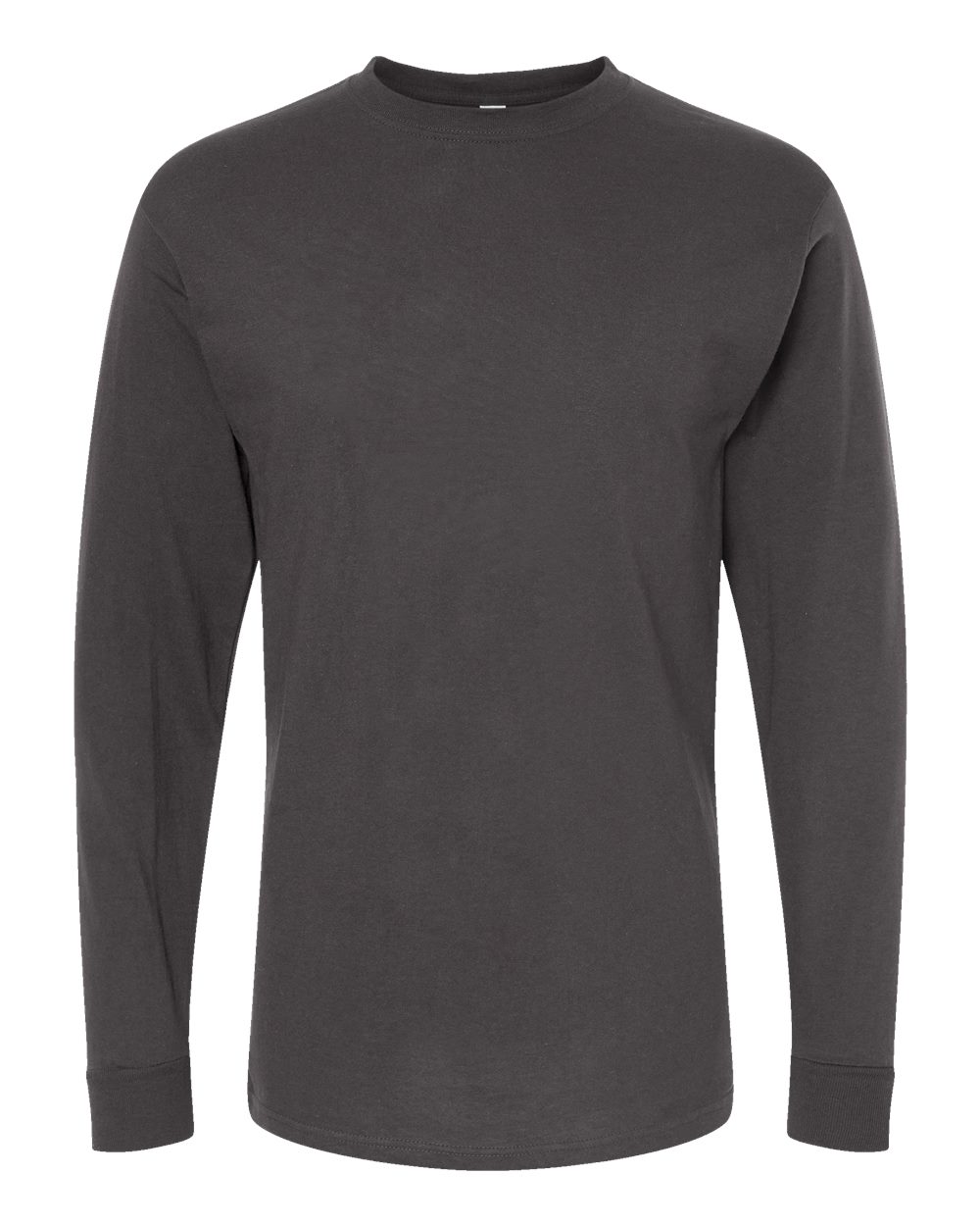 M&O Unisex Gold Soft Touch Long Sleeve T-Shirt. 4820 - Charcoal