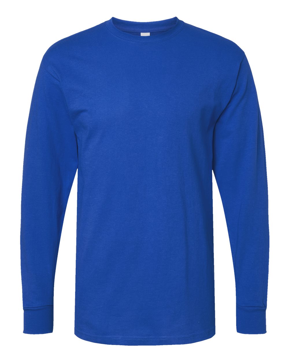 M&O Unisex Gold Soft Touch Long Sleeve T-Shirt. 4820 - Royal