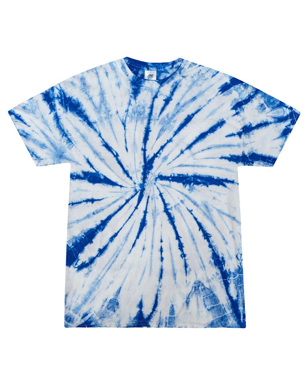 Colortone Youth Multi-Color Tie-Dyed T-Shirt. CD1000Y - White/ Royal