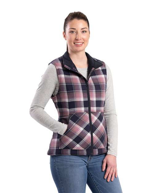 Berne Apparel Women's Insulated Flannel Vest. WV16