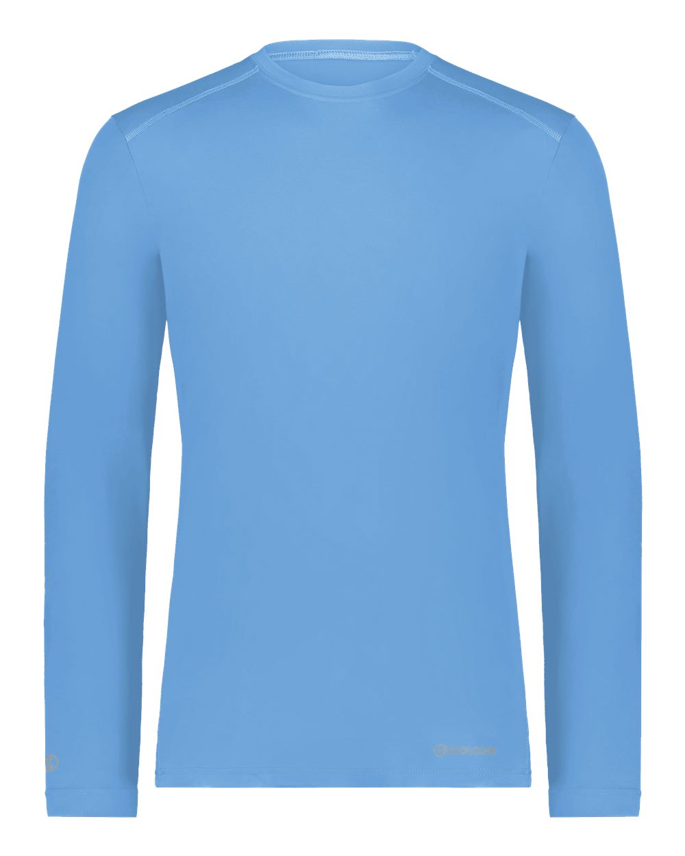 Holloway Unisex Essential Long Sleeve T-Shirt Powered By Coolcore. 222138 - Columbia Blue