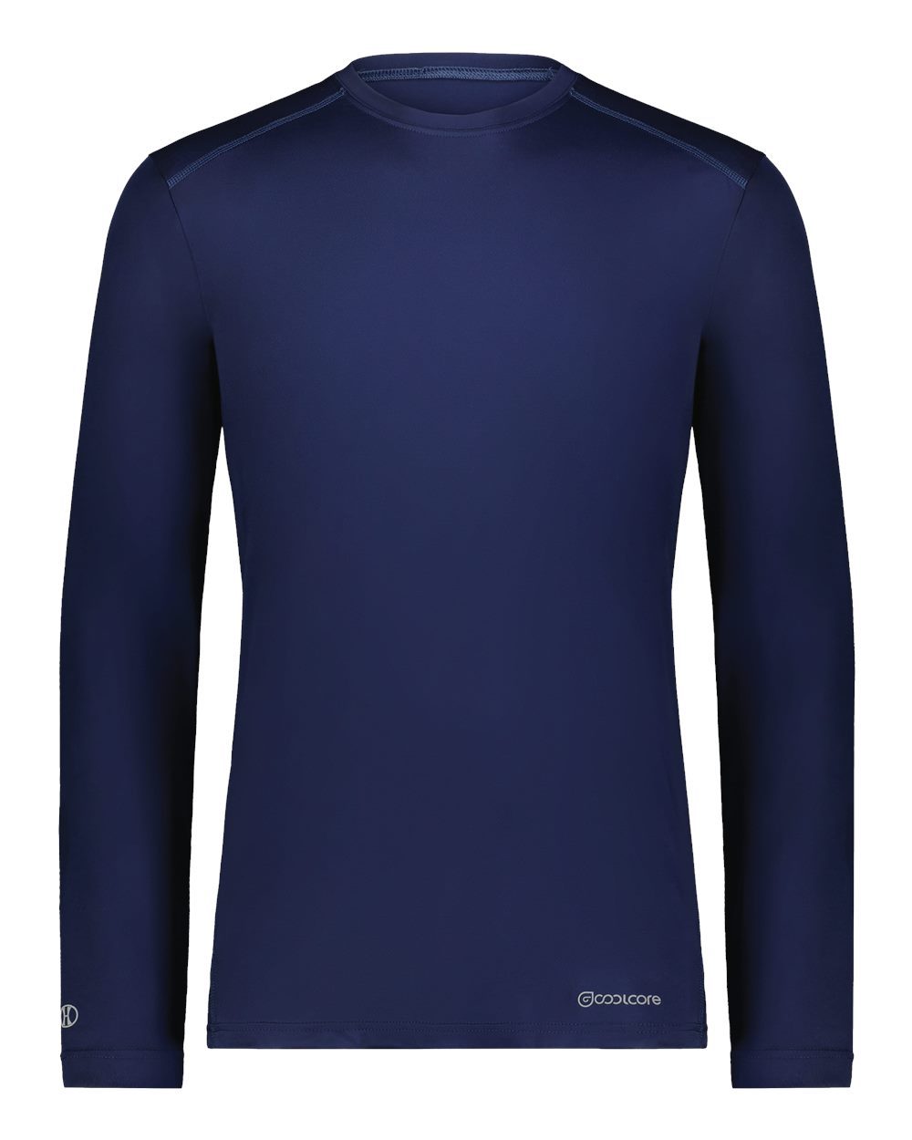 Holloway Unisex Essential Long Sleeve T-Shirt Powered By Coolcore. 222138 - Navy