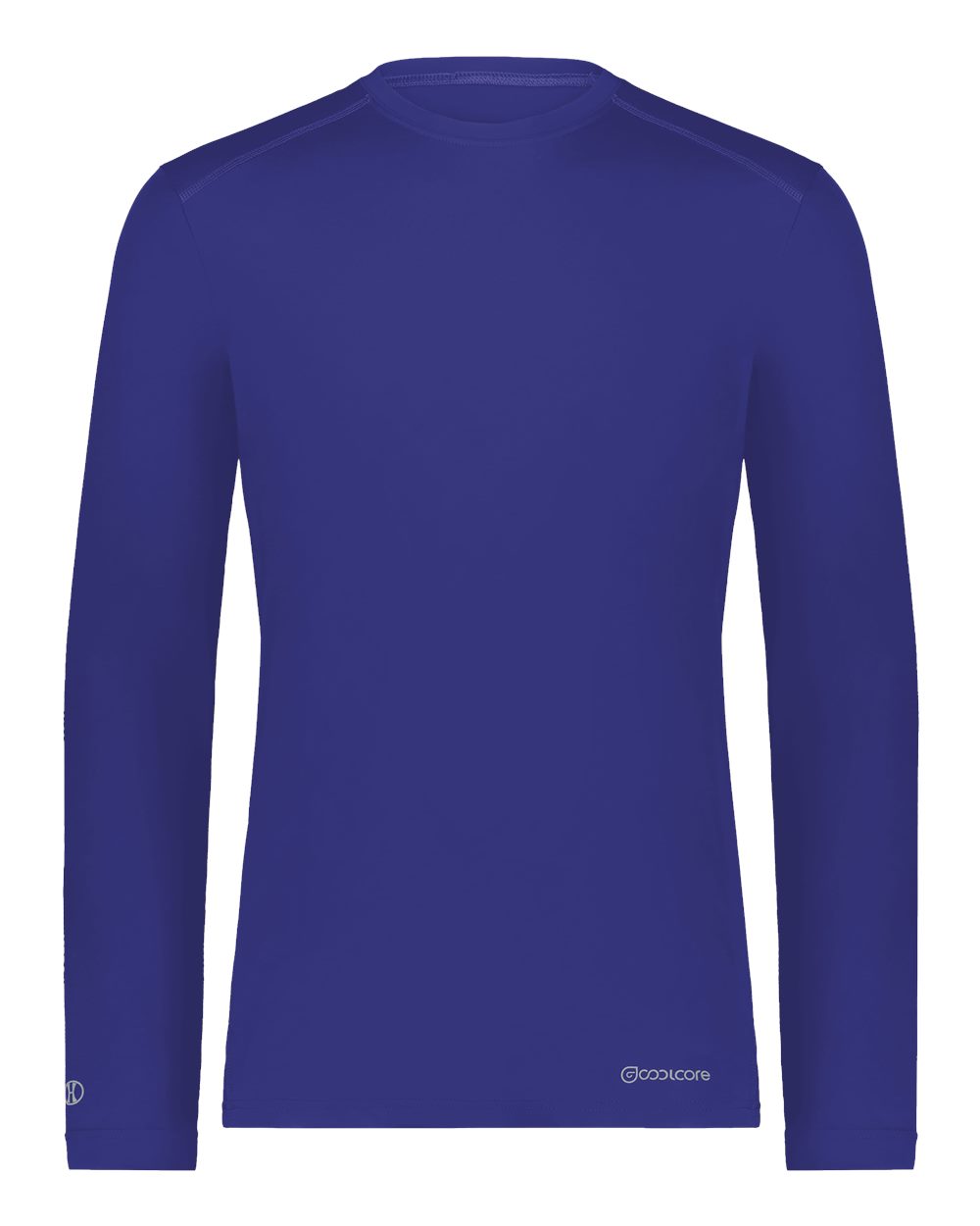 Holloway Unisex Essential Long Sleeve T-Shirt Powered By Coolcore. 222138 - Purple
