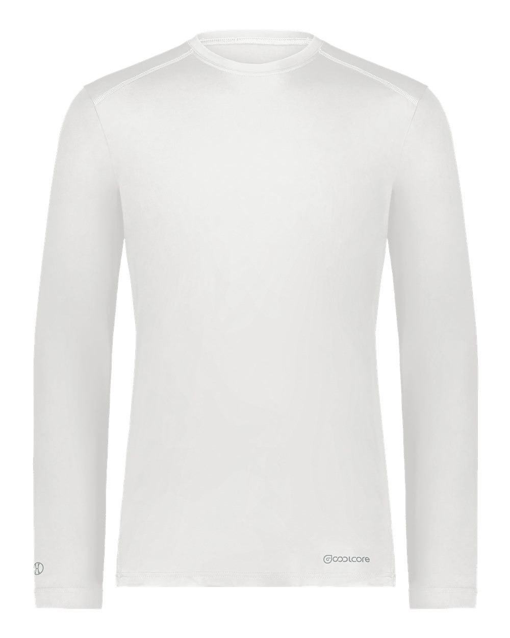 Holloway Unisex Essential Long Sleeve T-Shirt Powered By Coolcore. 222138 - White