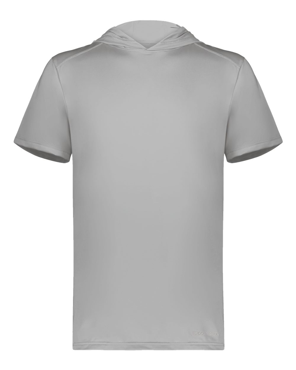 Holloway Men's Hooded T-Shirt Powered by Coolcore. 222142 - Athletic Grey