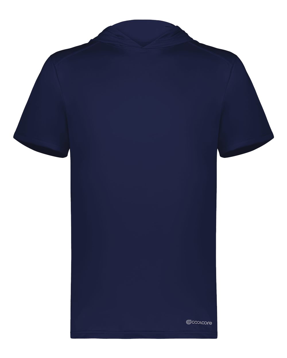 Holloway Men's Hooded T-Shirt Powered by Coolcore. 222142 - Navy