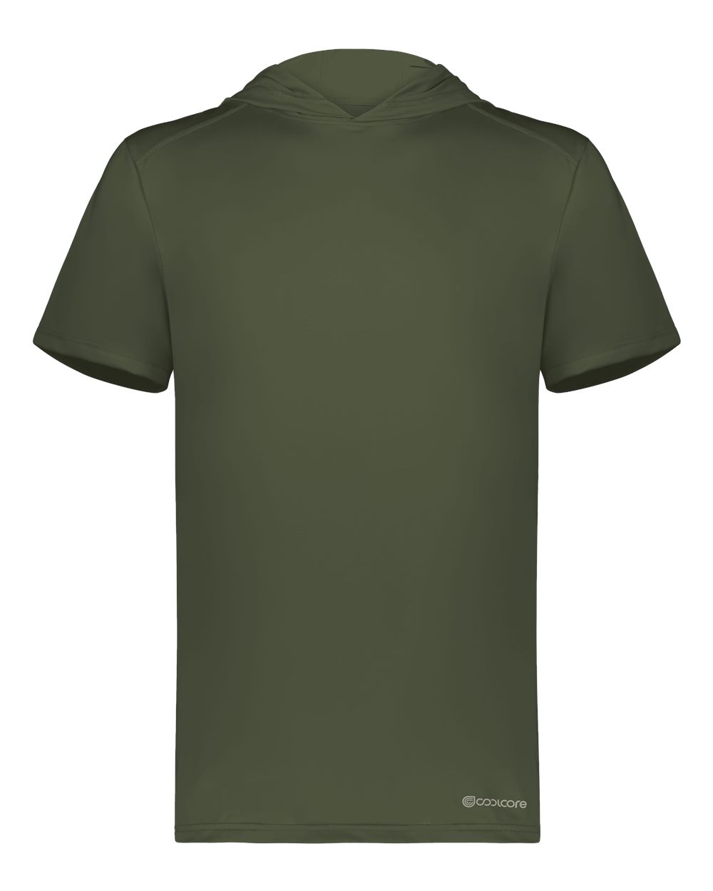 Holloway Men's Hooded T-Shirt Powered by Coolcore. 222142 - Olive
