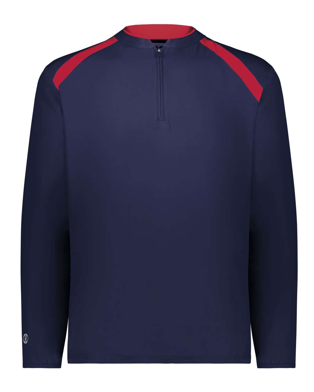 Holloway Men's Clubhouse Quarter-Zip Pullover. 229595 - Navy/ Scarlet