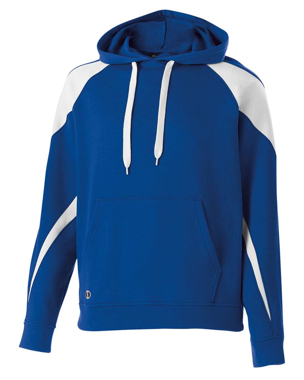 Holloway Youth Prospect Athletic Fleece Hooded Sweatshirt. 229646 - Royal/ White