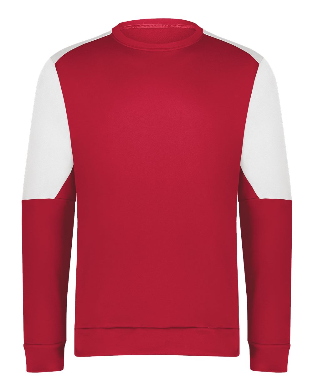 Holloway Men's Momentum Team Crewneck Sweatshirt. 223525 - Scarlet/ White