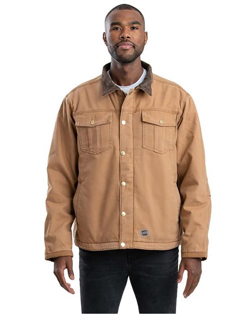 Berne Apparel Men's Vintage Washed Sherpa-Lined Work Jacket. J58