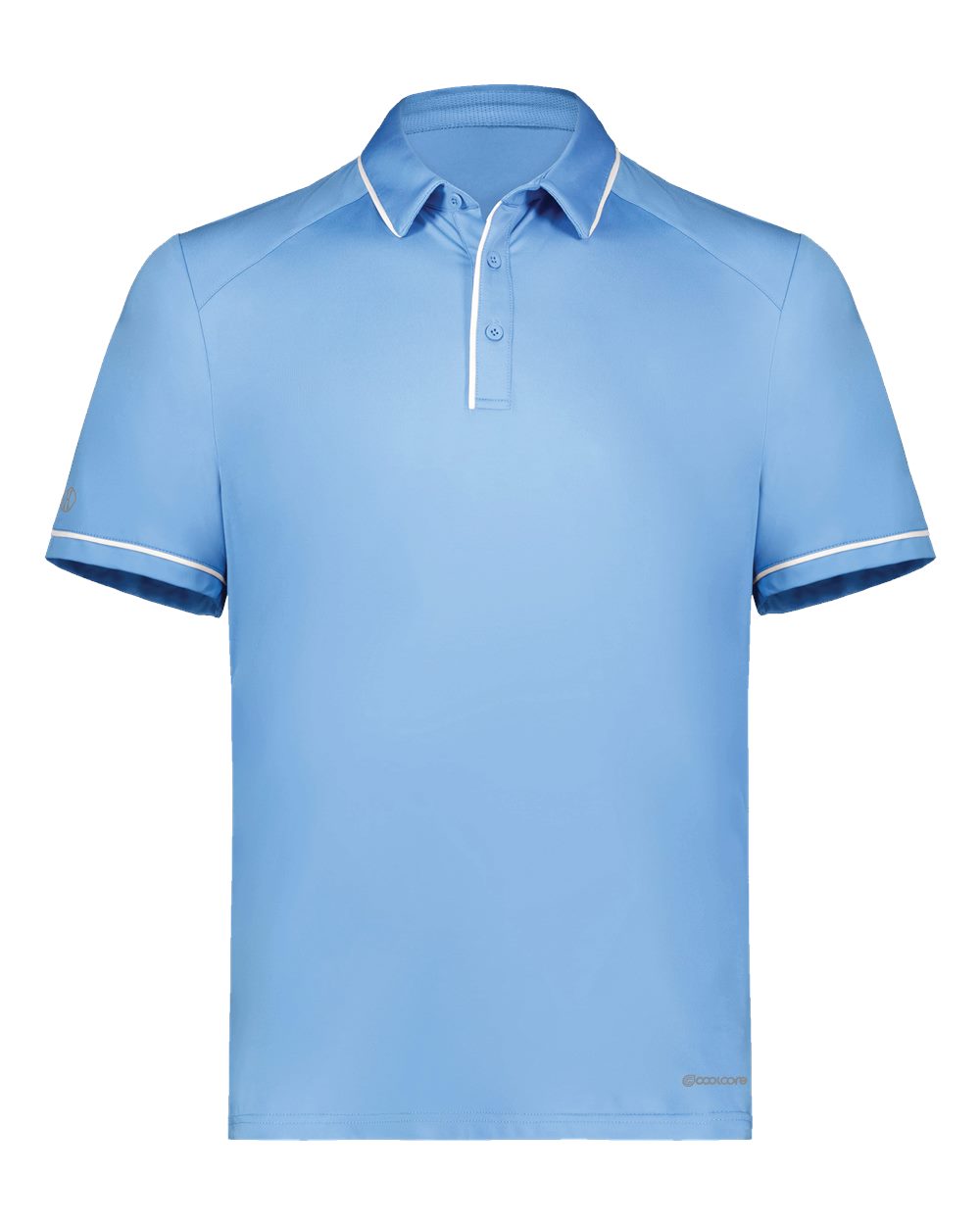 Holloway Men's CoolCore® Polo. 222518 - Columbia Blue/ White
