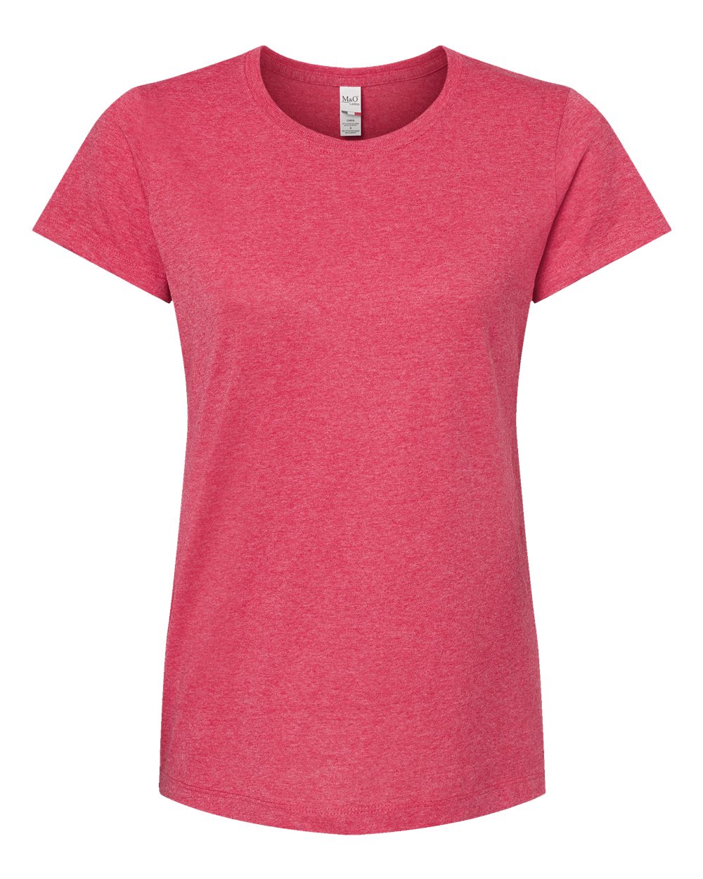 M&O Women's Gold Soft Touch T-Shirt. 4810 - Heather Pink