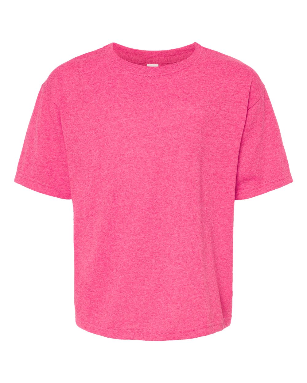 M&O Youth Gold Soft Touch T-Shirt. 4850 - Neon Pink