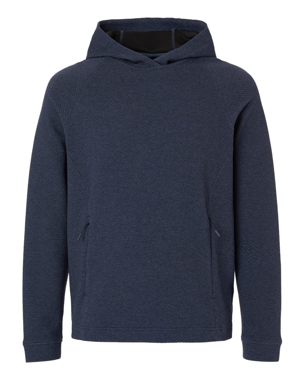 North End Men's Spirit Textured Hooded Pullover. NE729 - Classic Navy Heather