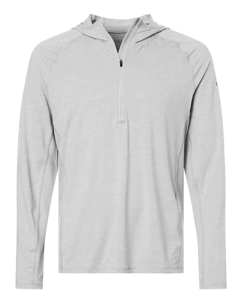 HUK Men's Atoll Half-Zip Hooded Pullover. H1200668 - Harbor Mist