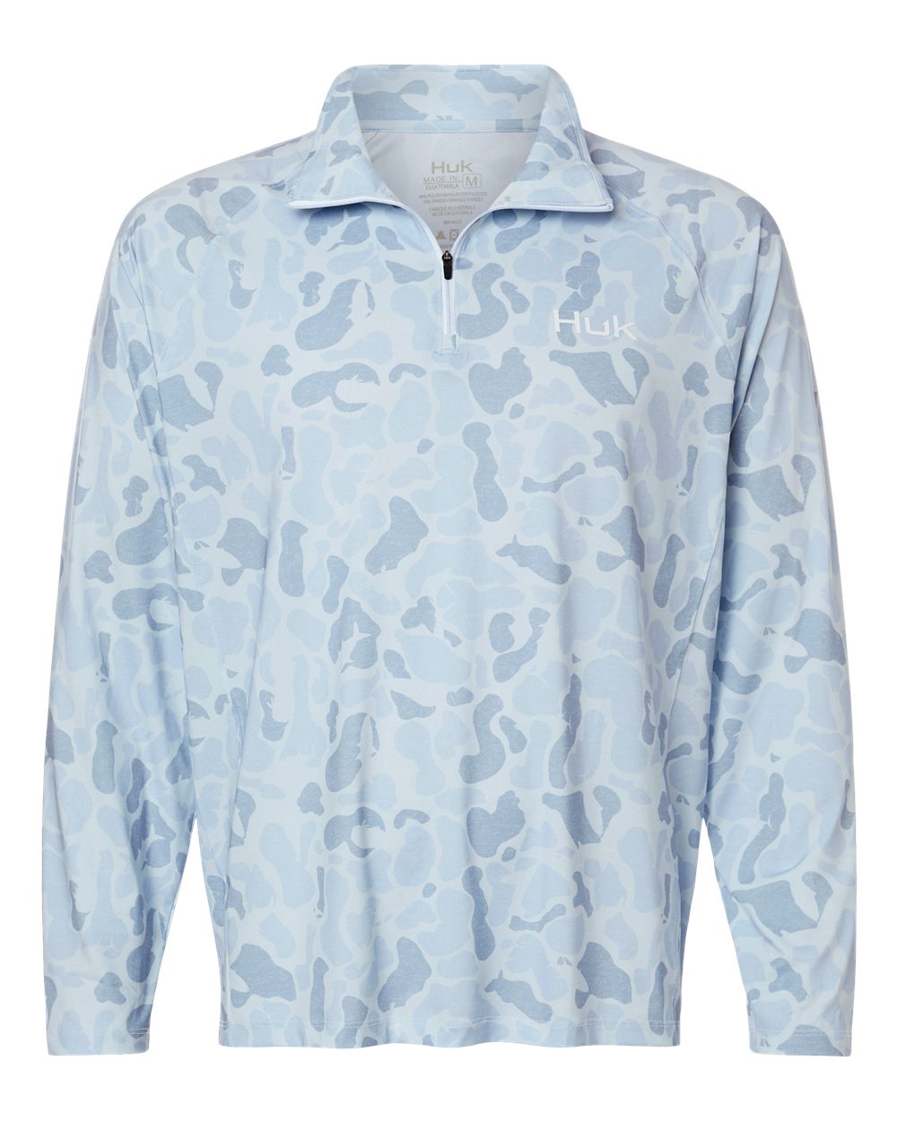 HUK Men's Airweight KC Printed Quarter-Zip Pullover. H1200720 - Sky