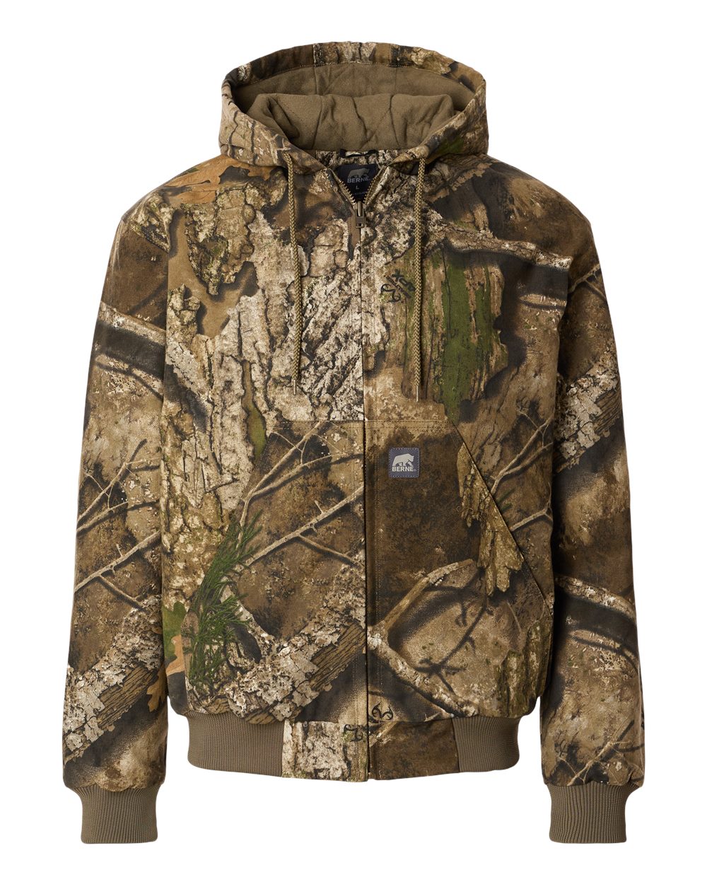 Berne Apparel Men's Berne Heritage Hooded Jacket. HJ51 - Realtree Apx
