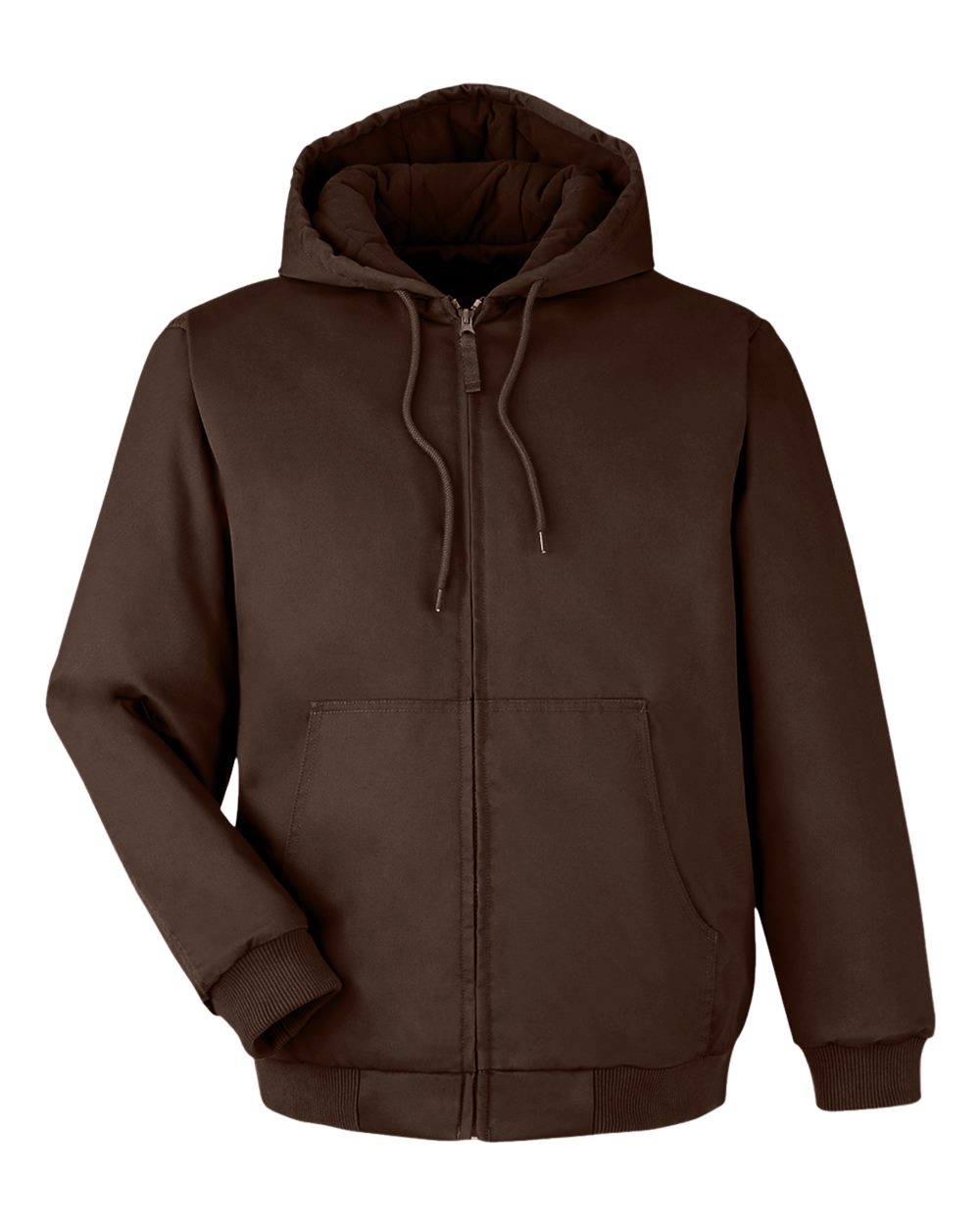 Harriton Unisex ClimaBloc® Heavyweight Hooded Full-Zip Jacket. M722 - Dark Mocha