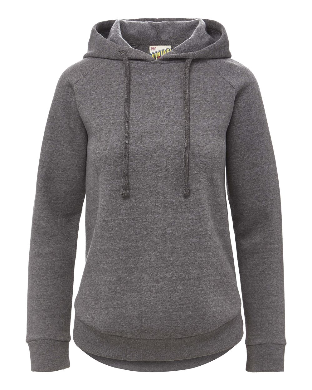 MV Sport Women's Vintage Fleece Hooded Sweatshirt. W25164 - Charcoal