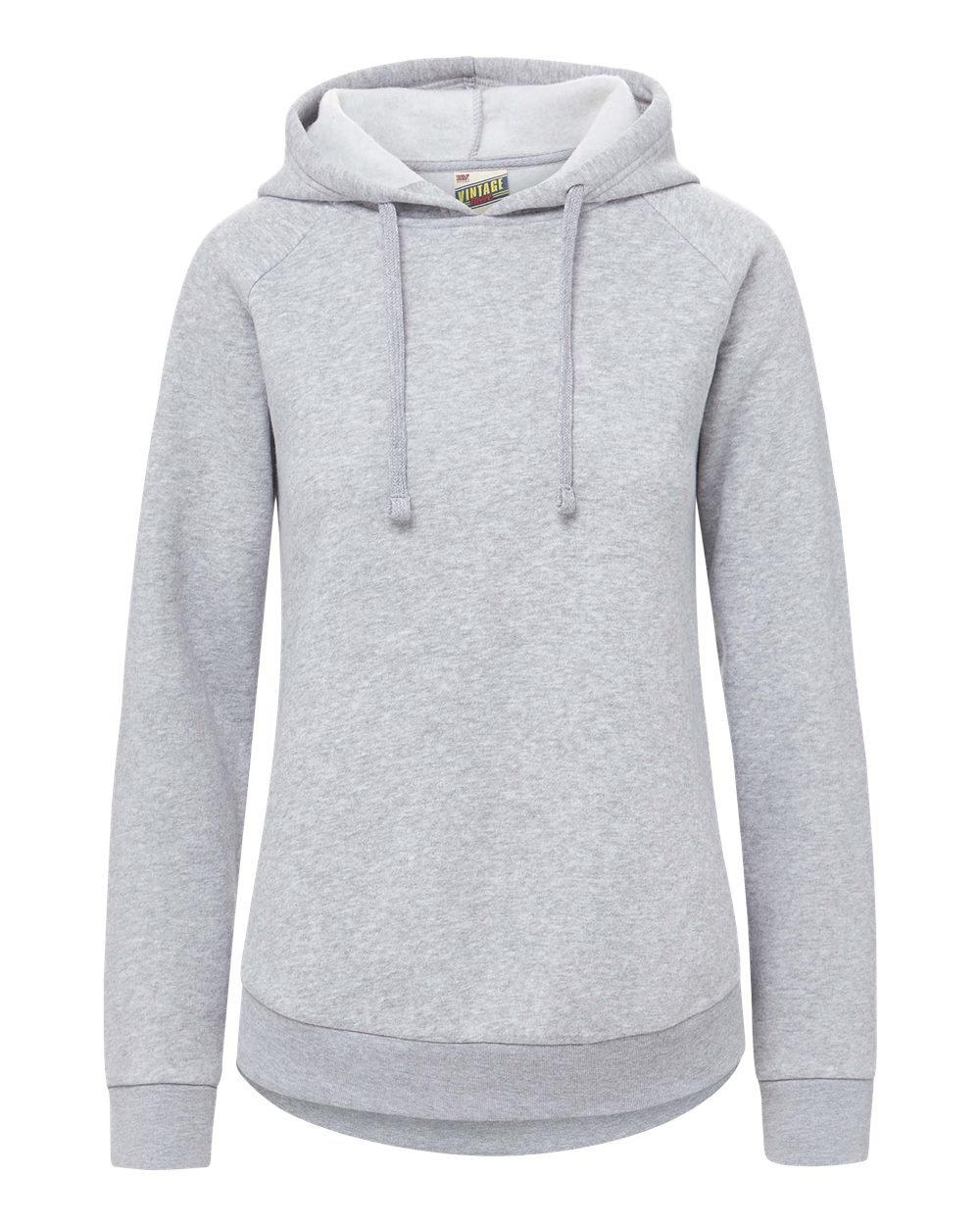 MV Sport Women's Vintage Fleece Hooded Sweatshirt. W25164 - Heather Grey
