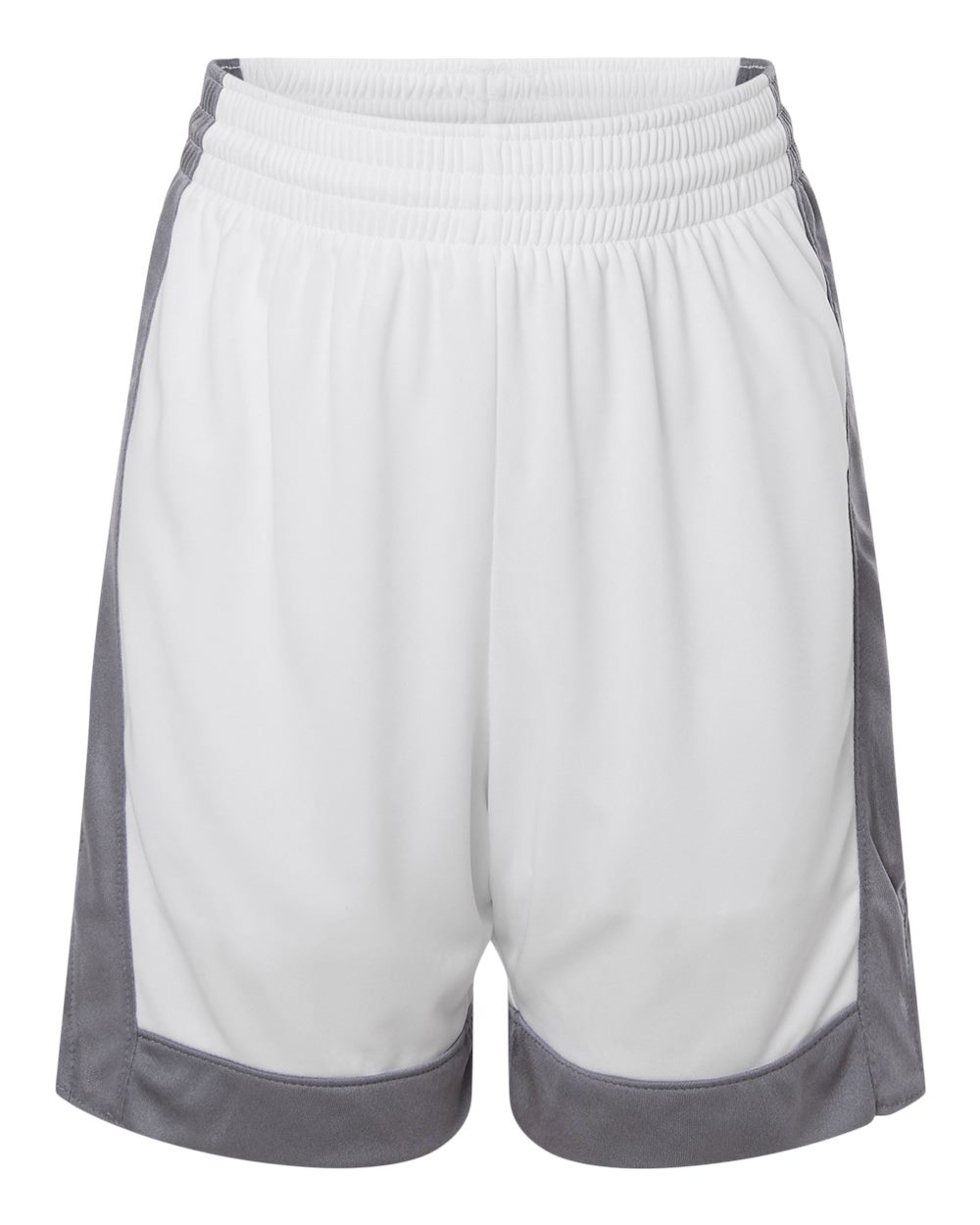 Augusta Sportswear Youth Match-Up Basketball Shorts. 6890 - White/ Graphite