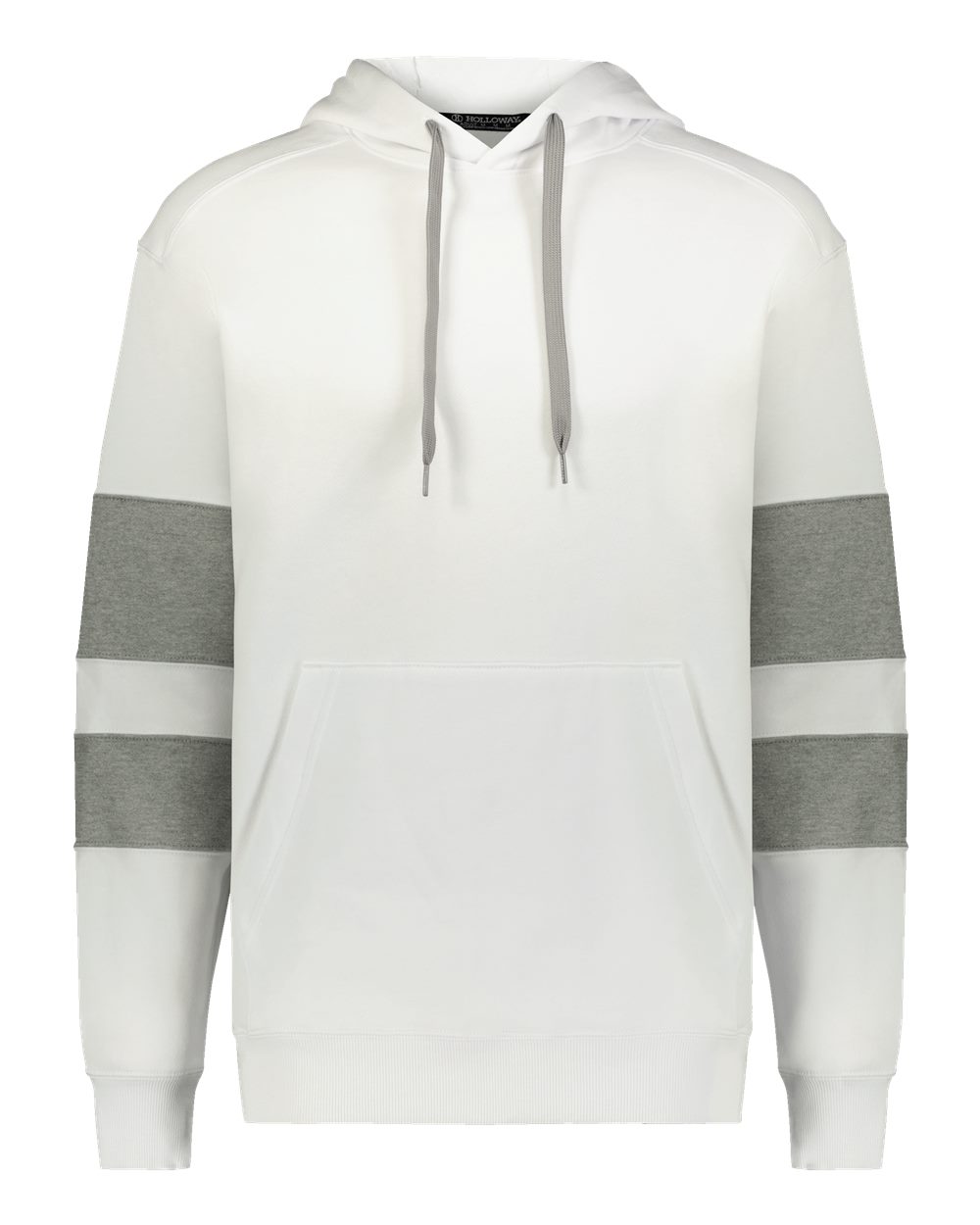 Holloway Unisex Jackson Way Hooded Sweatshirt. 229576 - White/ Charcoal Heather