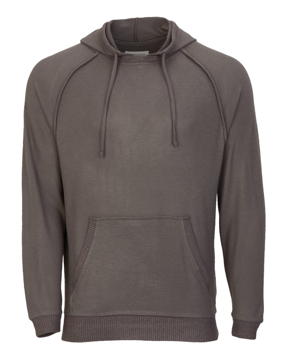 Boxercraft Men's Cuddle Hooded Sweatshirt. BM1501 - Meditation Grey