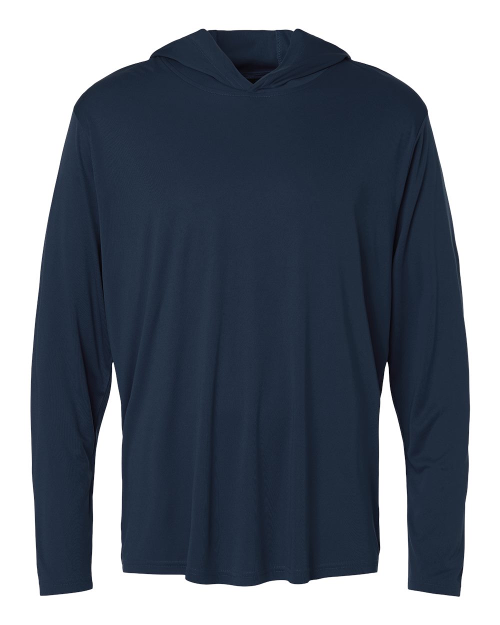 AllPro Unisex Pro-Lock Performance Hooded Long Sleeve T-Shirt. 48510 - Navy