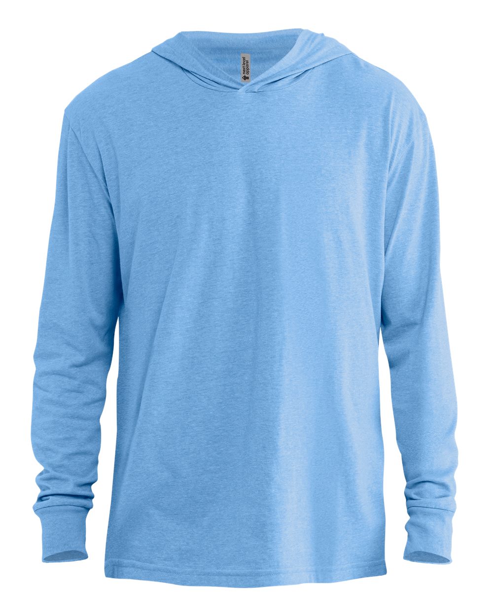 Next Level Unisex CVC Hoodie Long Sleeve Tee. 6221 - Heather Columbia Blue