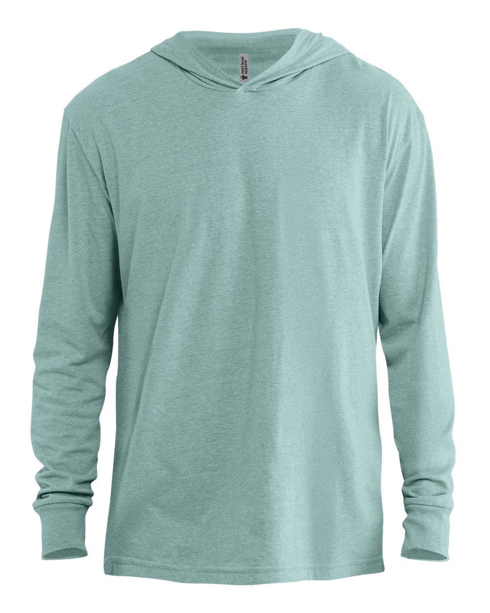 Next Level Unisex CVC Hoodie Long Sleeve Tee. 6221 - Heather Seafoam