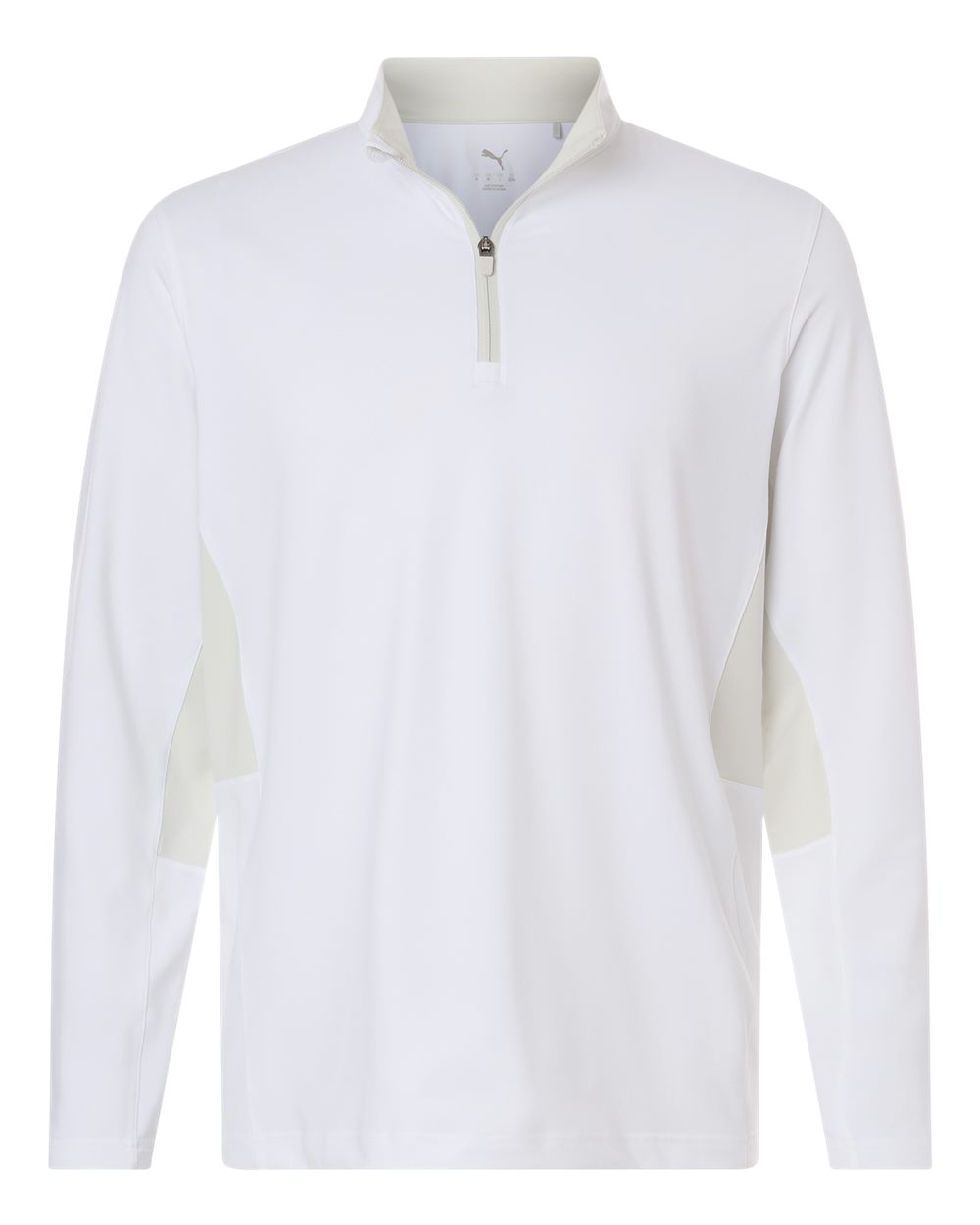 Puma Golf Men's Pure 2.0 Quarter-Zip. 628858 - White Glow/ Sedate Grey