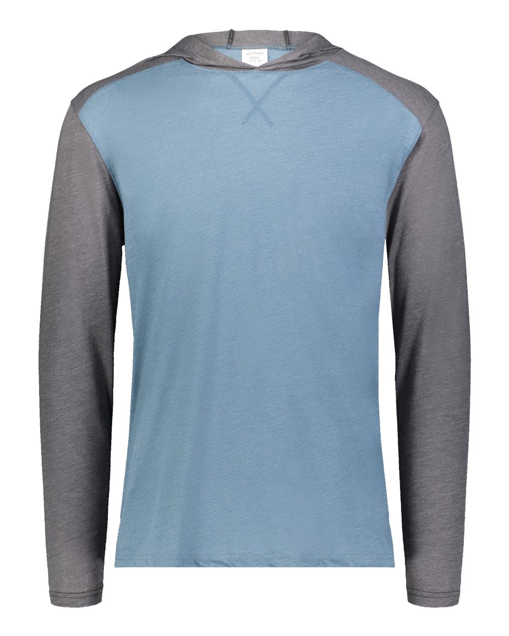 Augusta Sportswear Unisex Gameday Vintage Hooded Long Sleeve T-Shirt. 6884 - Storm Heather/ Carbon Heather