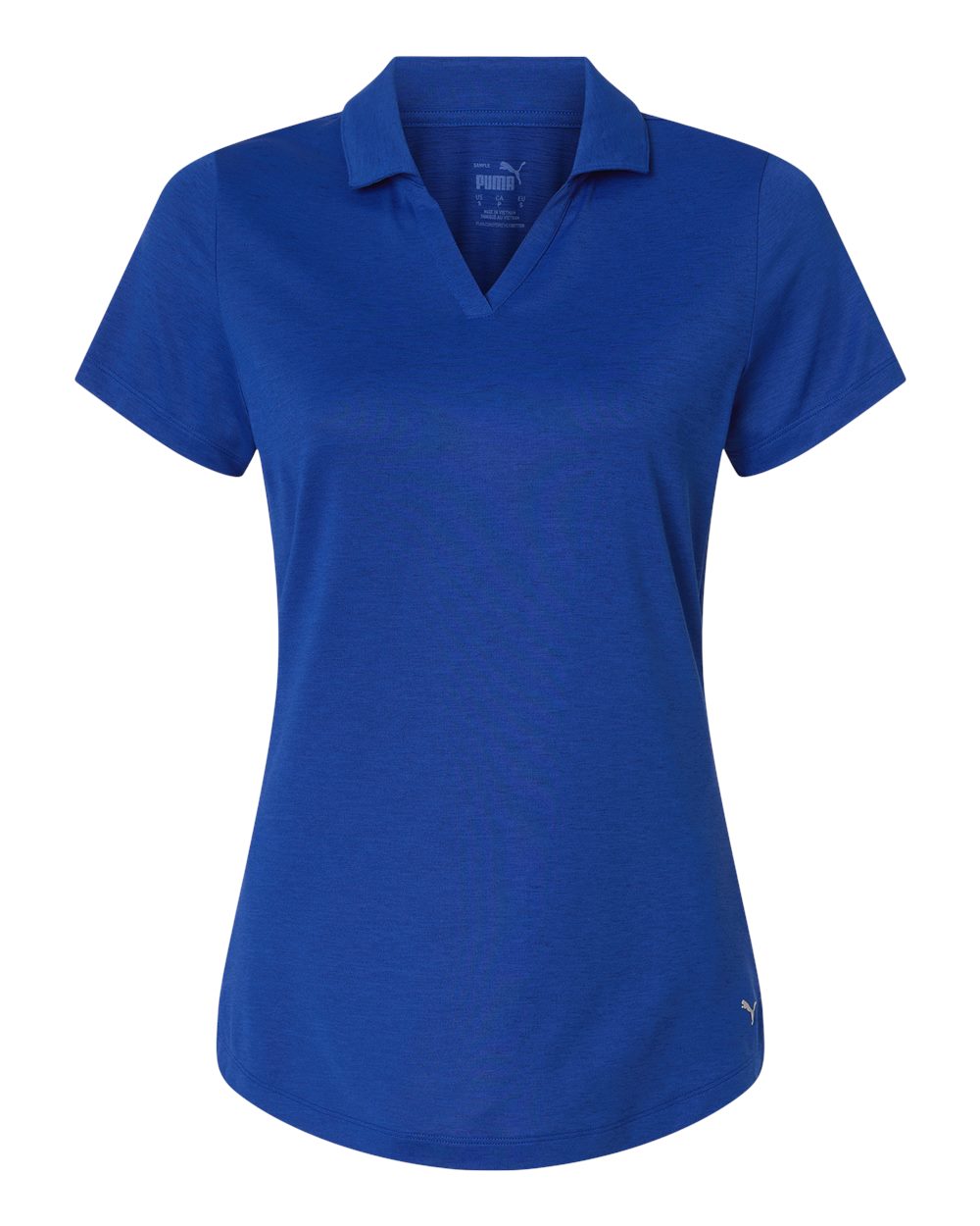 Puma Golf Womens Icon Heather Polo. 631051 - Festive Blue Heather
