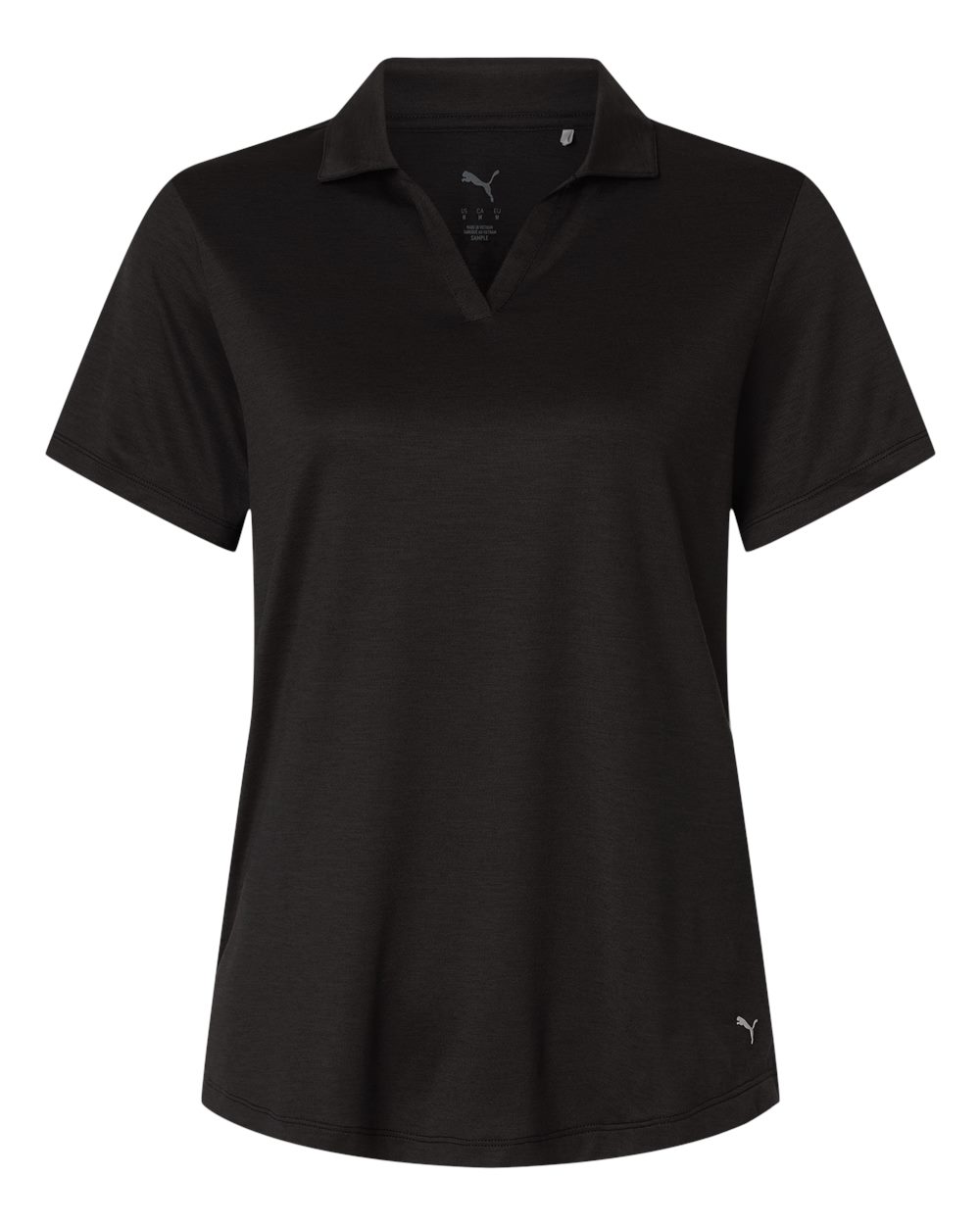 Puma Golf Womens Icon Heather Polo. 631051 - Puma Black Heather