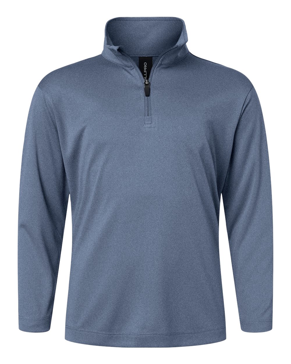 AllPro Youth Pro-Lock Performance Quarter-Zip Pullover. 41870Y - Heather Navy