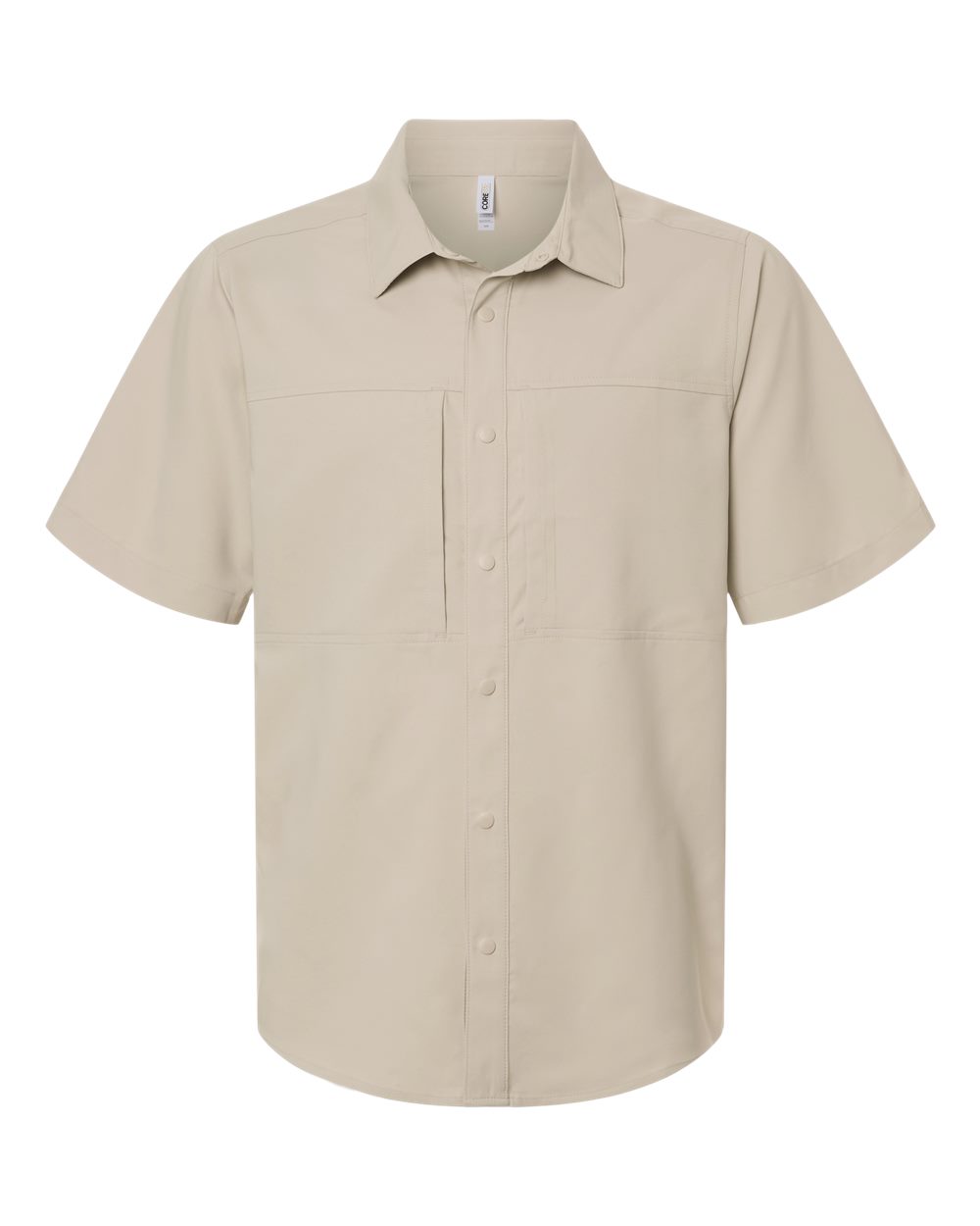 CORE365 Men's UltraUVP Shoreline Short Sleeve Staff Shirt. CE520 - Stone