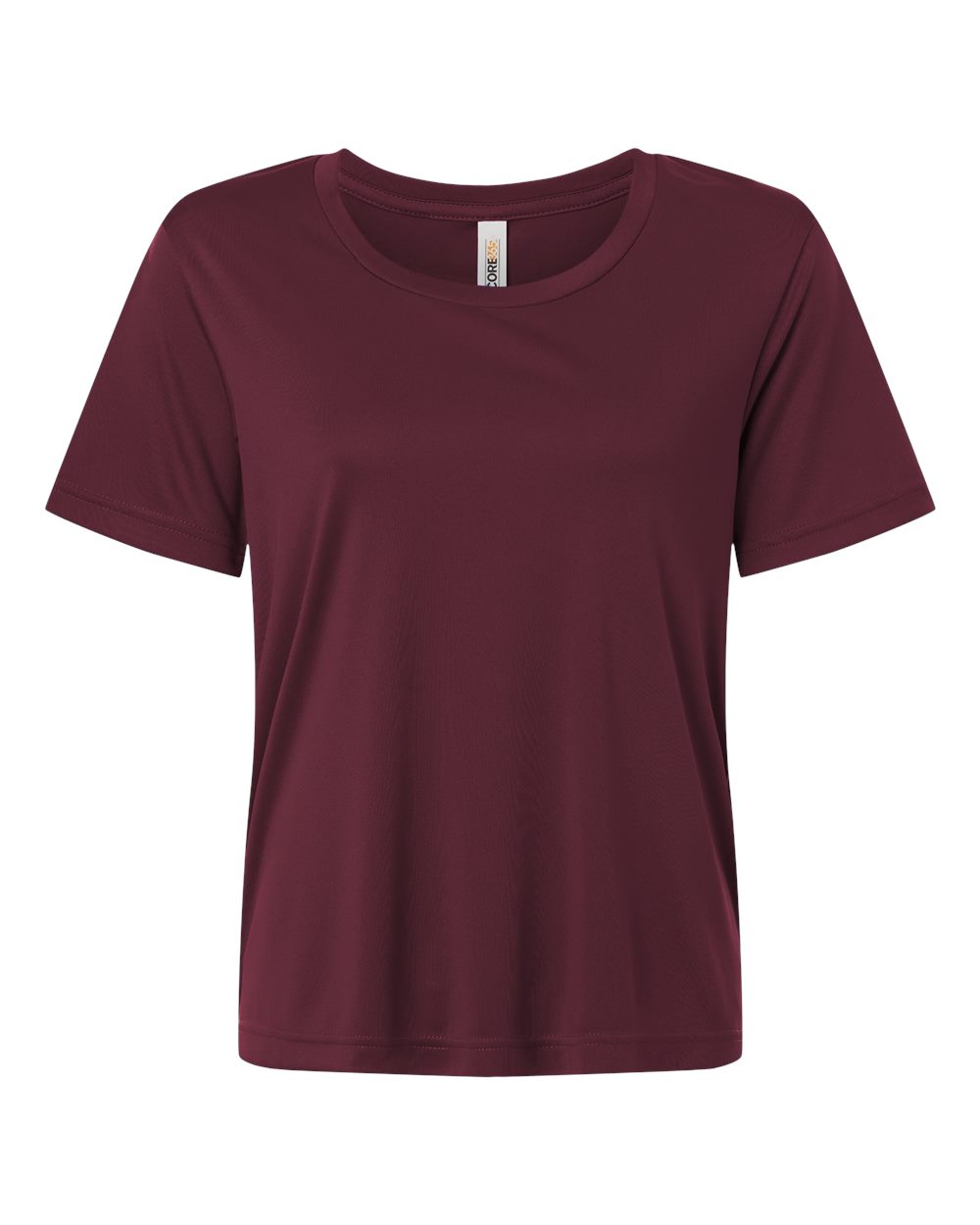 CORE365 Women's Capital Performance T-Shirt. CE10W - Burgundy