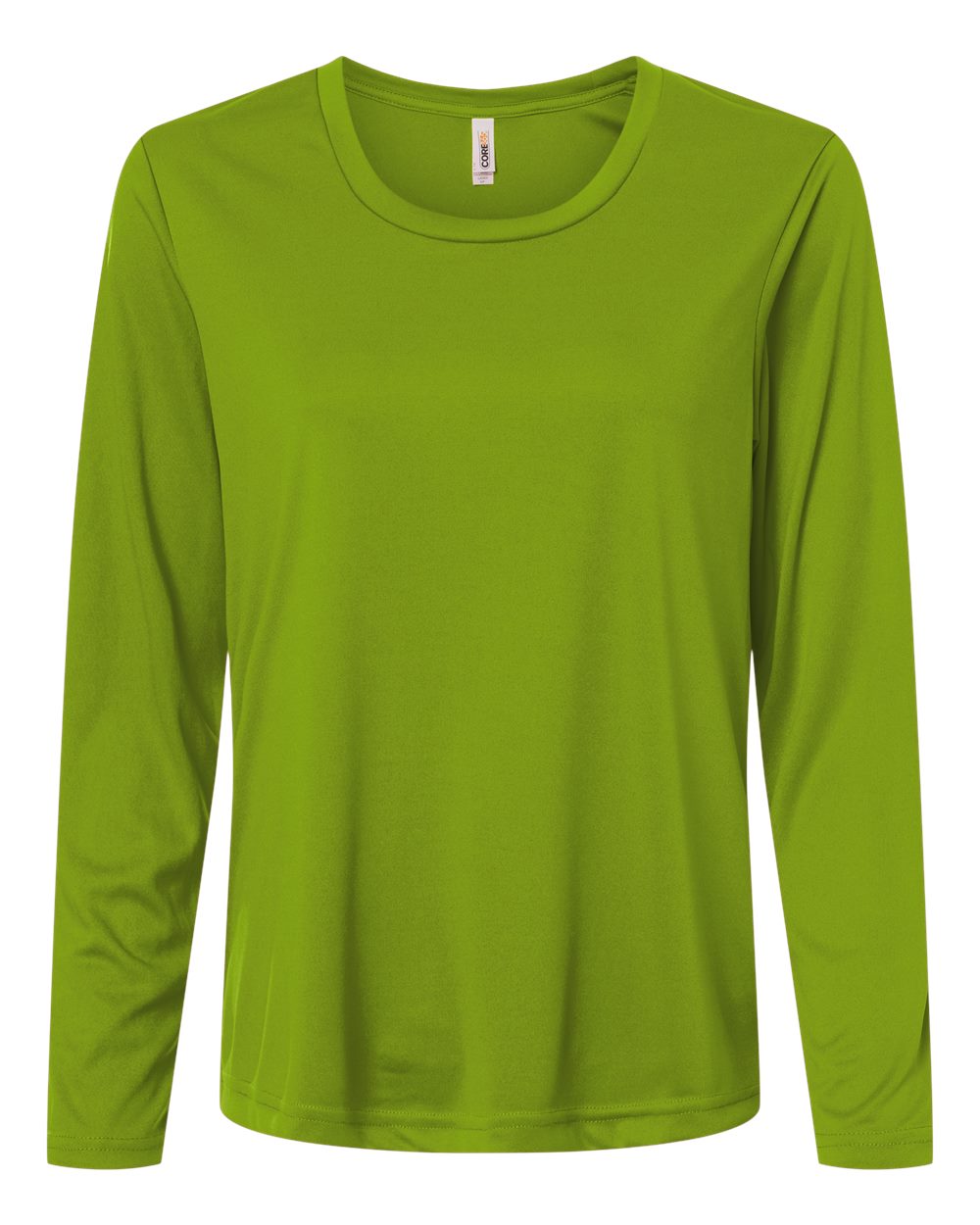 CORE365 Women's Capital Performance Long Sleeve T-Shirt. CE10LW - Acid Green