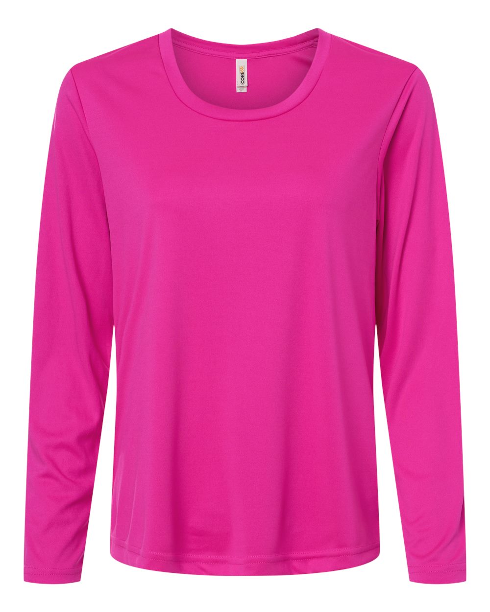 CORE365 Women's Capital Performance Long Sleeve T-Shirt. CE10LW - Bright Magenta