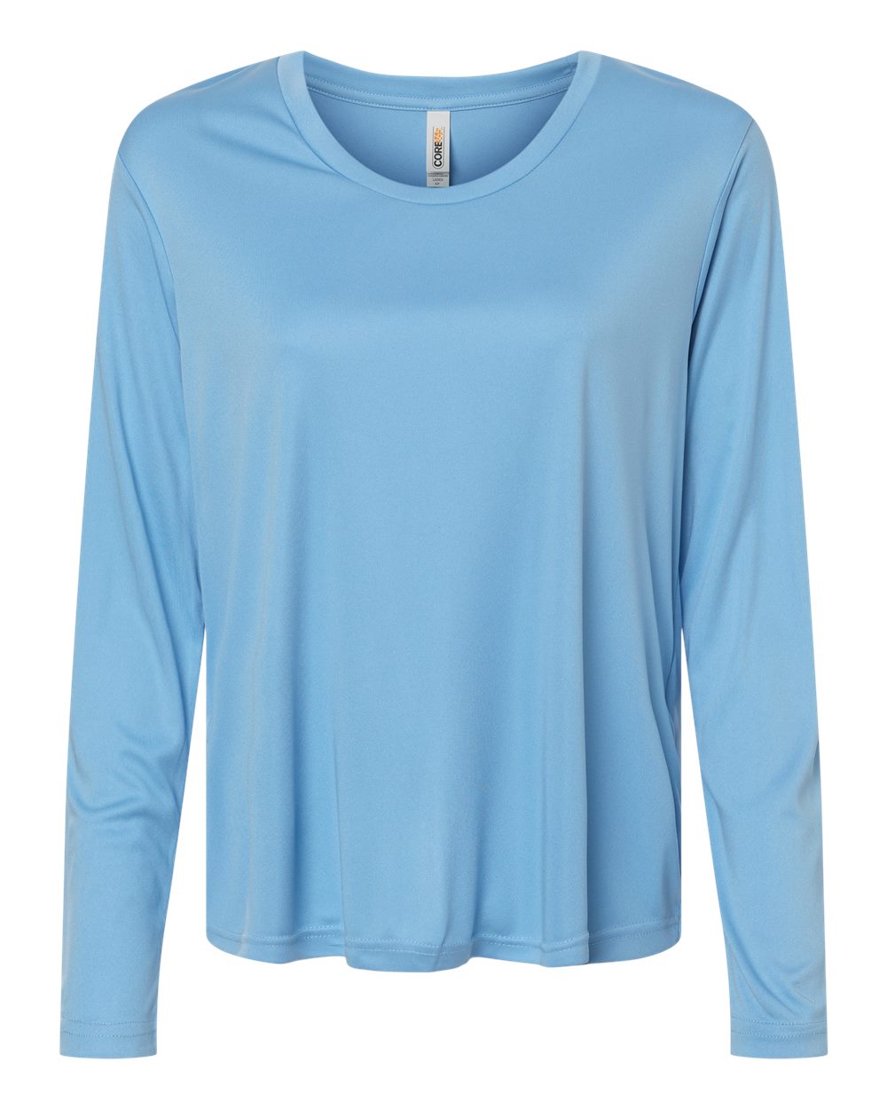 CORE365 Women's Capital Performance Long Sleeve T-Shirt. CE10LW - Columbia Blue