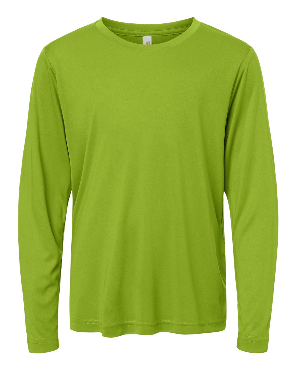 CORE365 Youth Capital Performance Long Sleeve T-Shirt. CE10LY - Acid Green