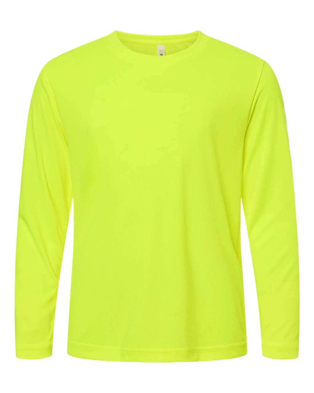 CORE365 Youth Capital Performance Long Sleeve T-Shirt. CE10LY - Safety Yellow