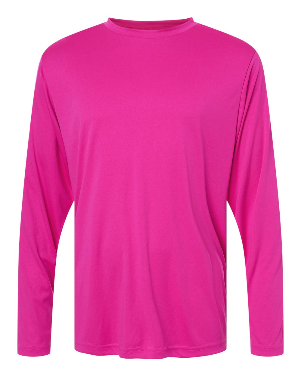 CORE365 Unisex Capital Long Sleeve Performance T-Shirt. CE10L - Bright Magenta