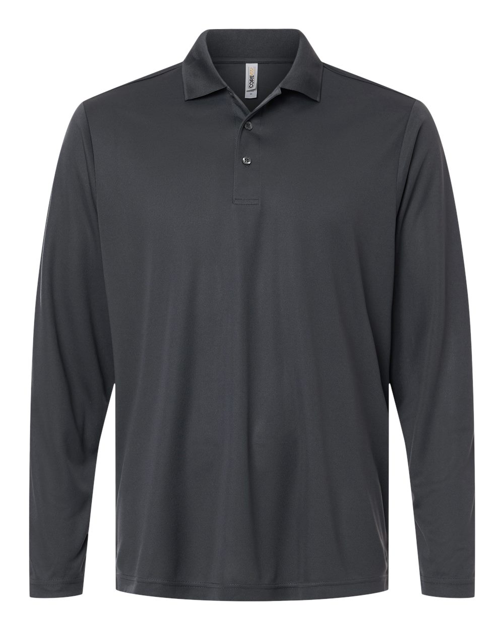 CORE365 Men's Nova Performance Long Sleeve Pique Polo. CE108L - Carbon