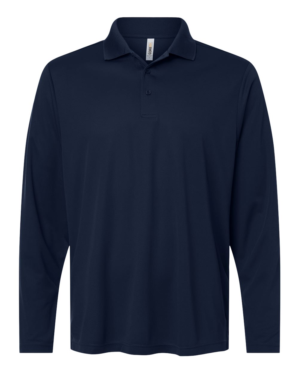 CORE365 Men's Nova Performance Long Sleeve Pique Polo. CE108L - Classic Navy