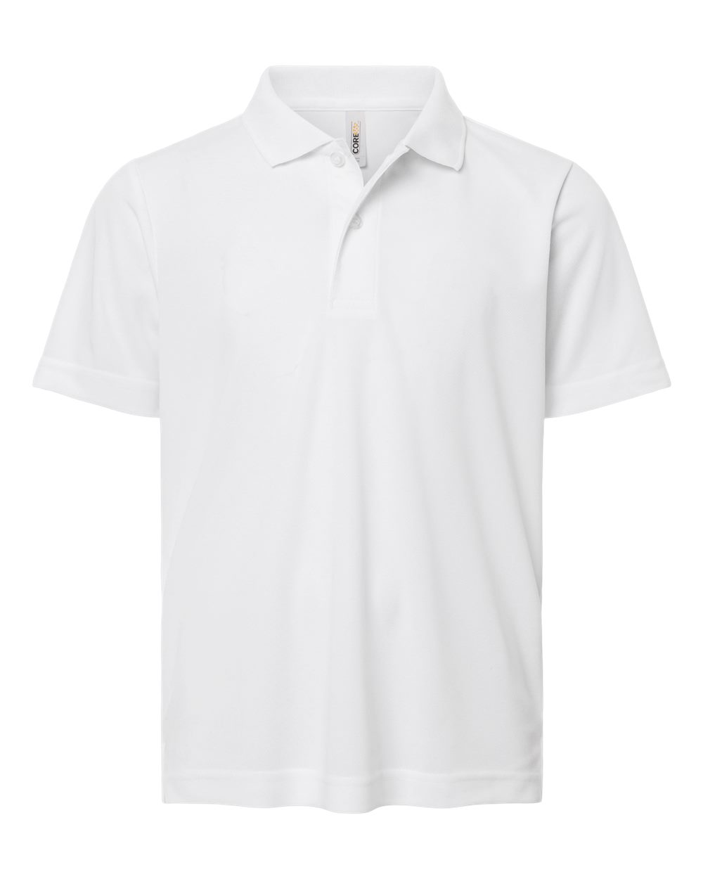 CORE365 Youth Nova Performance Pique Polo. CE108Y - White